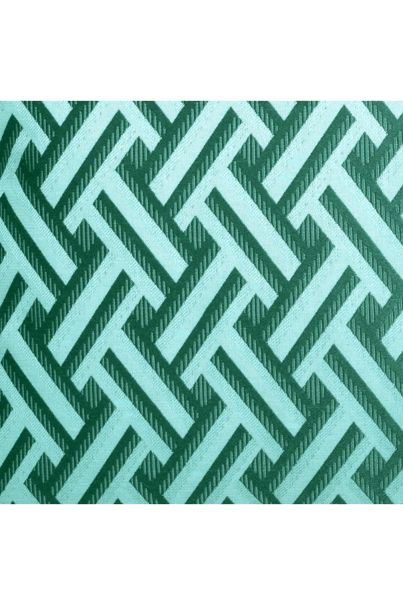 Coussin décoratif vert à franges | Eichholtz Doris L | Meubleluxe.fr