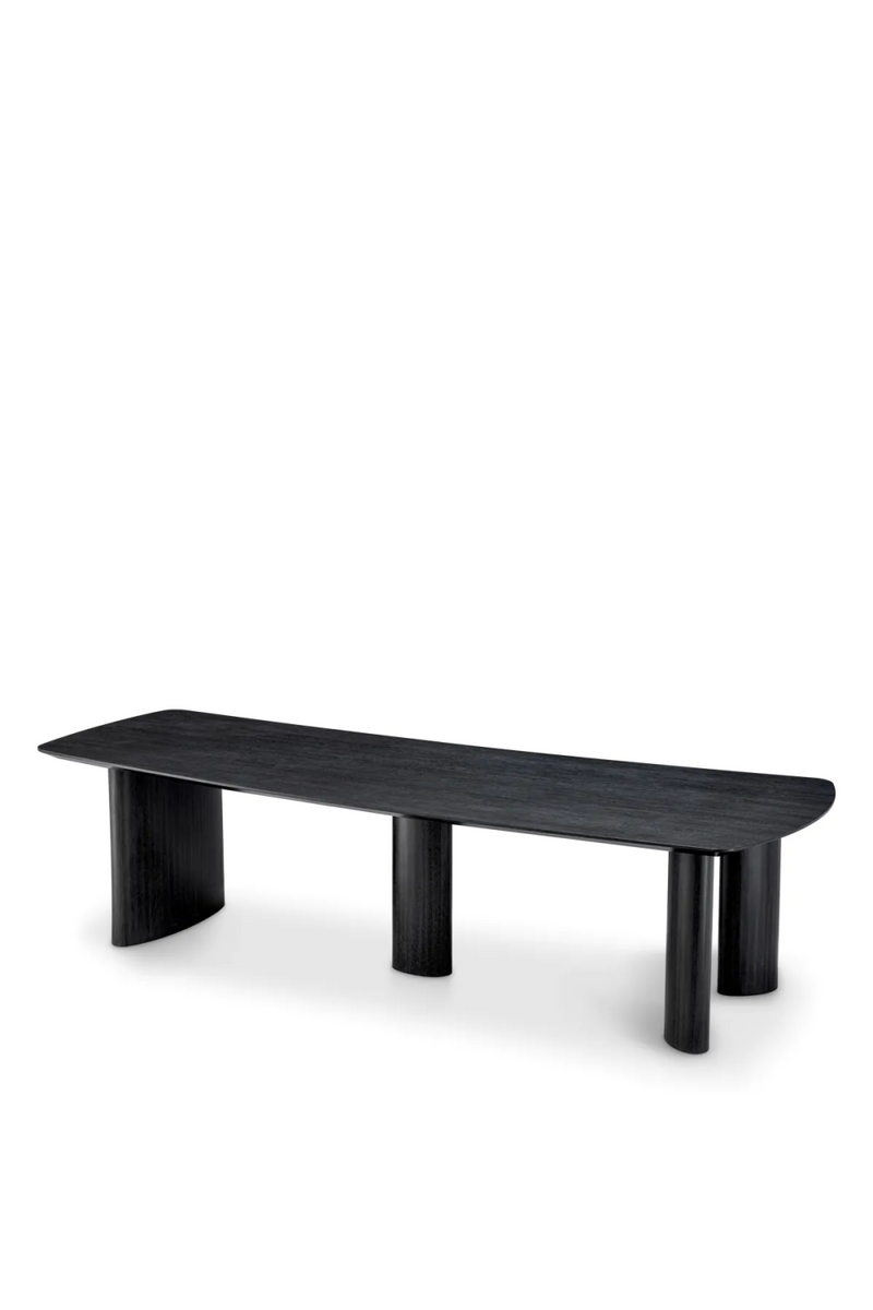 Table de salle à manger en chêne noir | Eichholtz Bergman L | Meubleluxe.fr