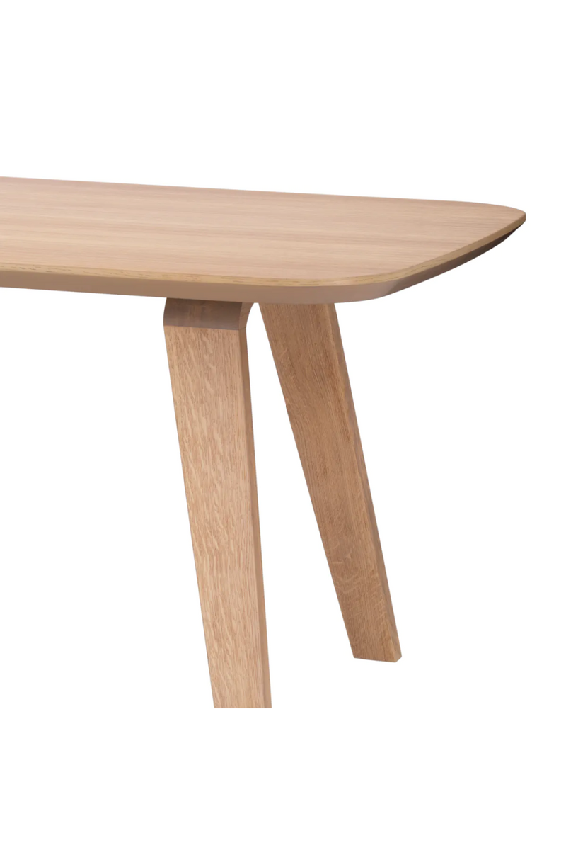 Table de salle à manger en chêne naturel | Eichholtz Glover | Meubleluxe.fr
