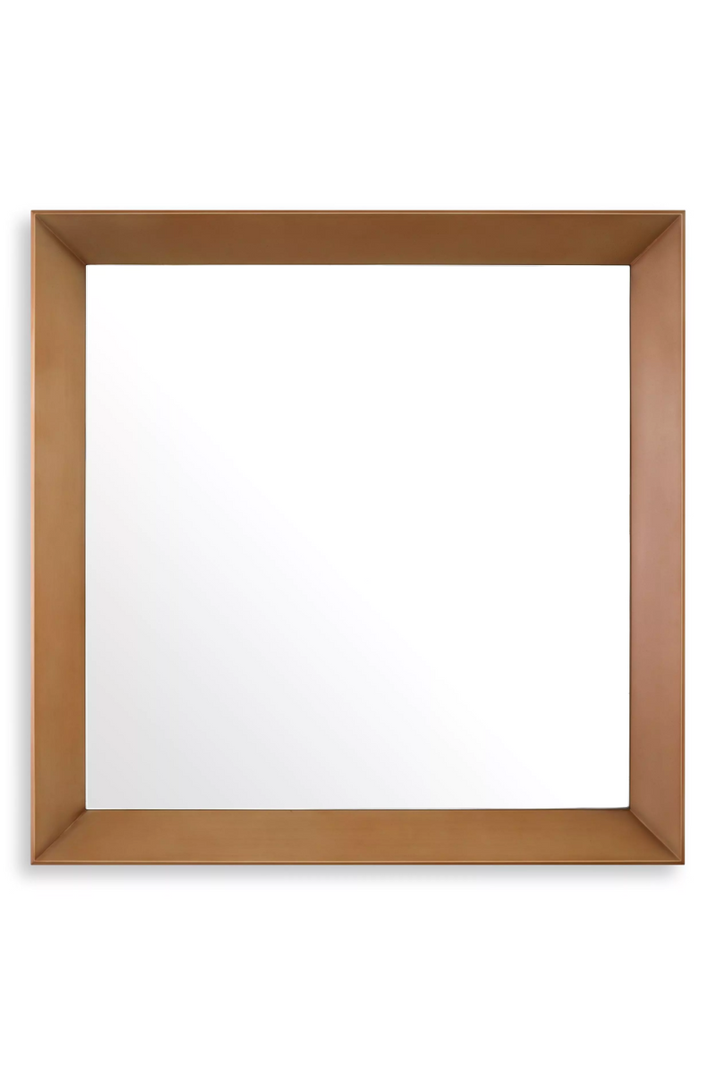 Miroir carré en laiton brossé | Eichholtz Othello | Meubleluxe.fr