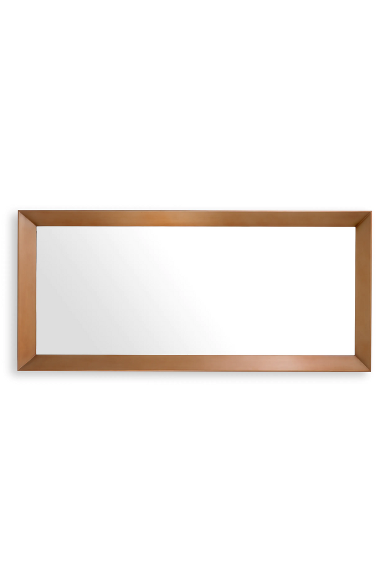 Miroir rectangulaire en laiton brossé | Eichholtz Othello | Meubleluxe.fr