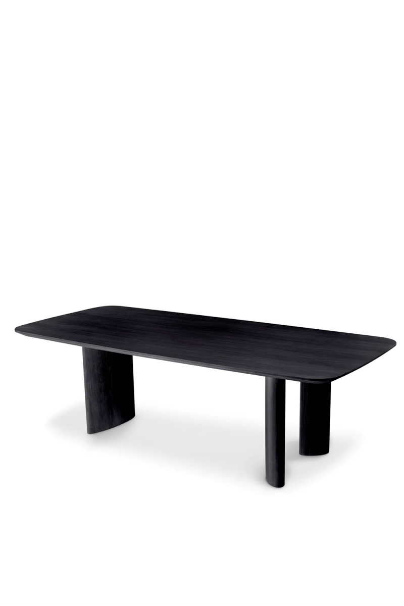 Table de salle à manger en bois noir | Eichholtz Harmonie S | Meubleluxe.fr