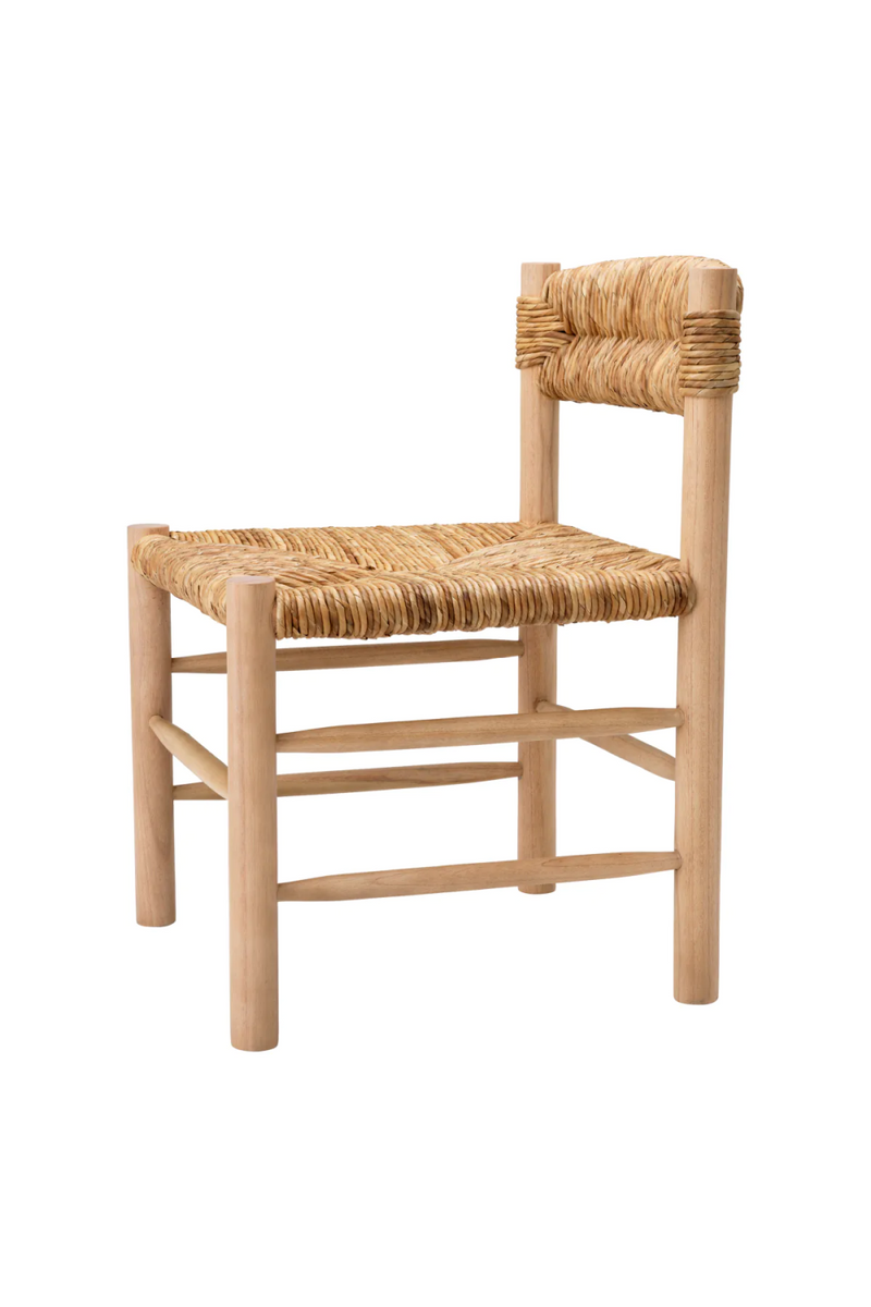Chaise de salle à manger en bois clair et jonc de mer | Eichholtz Cosby | Meubleluxe.fr