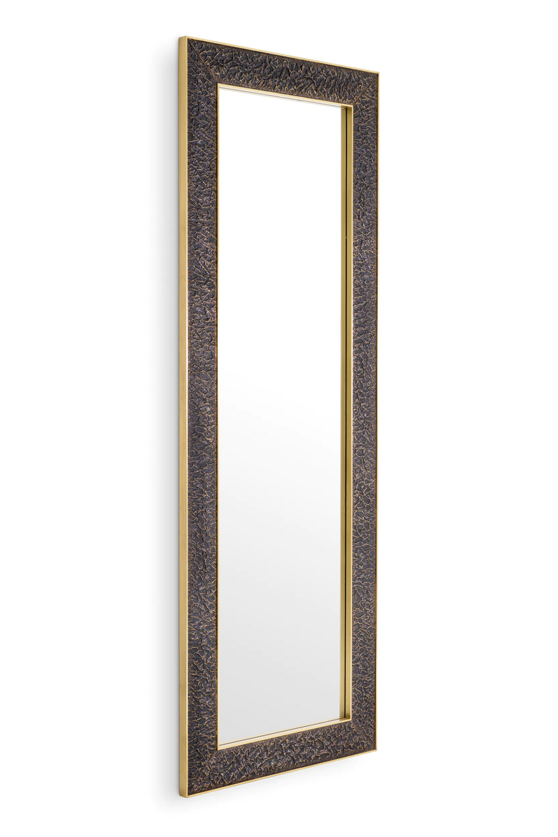 Miroir rectangulaire en bronze et laiton vieilli | Eichholtz Risto | Meubleluxe.fr