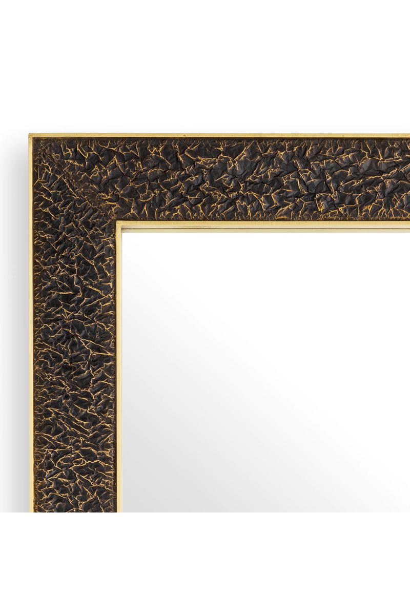 Miroir rectangulaire en bronze et laiton vieilli | Eichholtz Risto | Meubleluxe.fr
