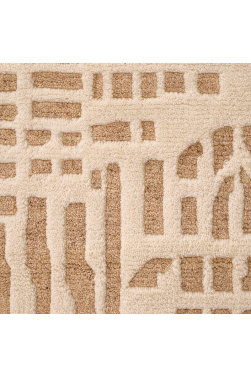 Tapis ivoire-camel 100% laine 200 x 300 cm | Eichholtz Elyn | Meubleluxe.fr