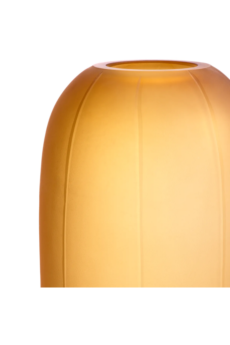 Vase en verre soufflé ambre | Eichholtz Zenna L | Meubleluxe.fr