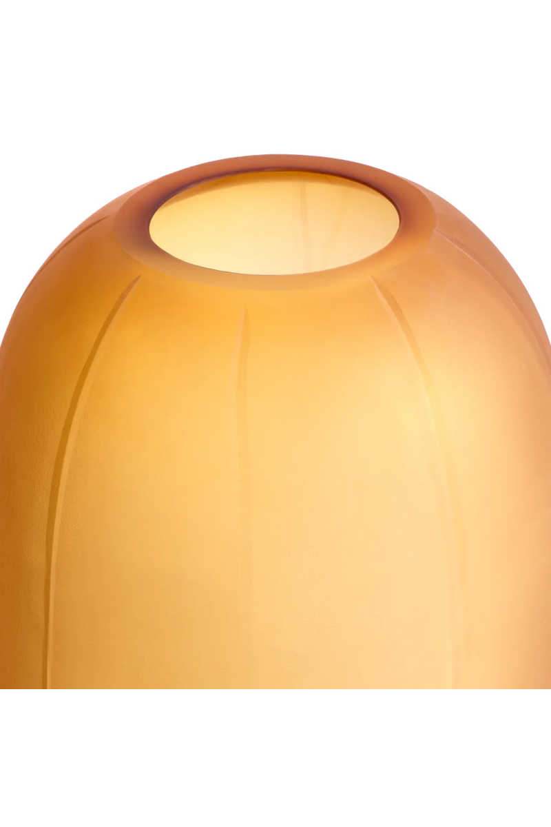 Vase en verre soufflé ambre | Eichholtz Zenna L | Meubleluxe.fr