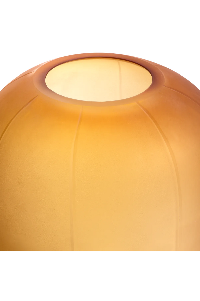 Vase en verre soufflé ambre | Eichholtz Zenna M | Meubleluxe.fr