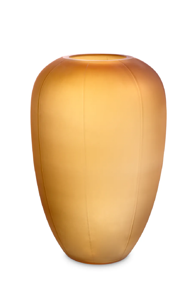Vase en verre soufflé ambre | Eichholtz Zenna M | Meubleluxe.fr