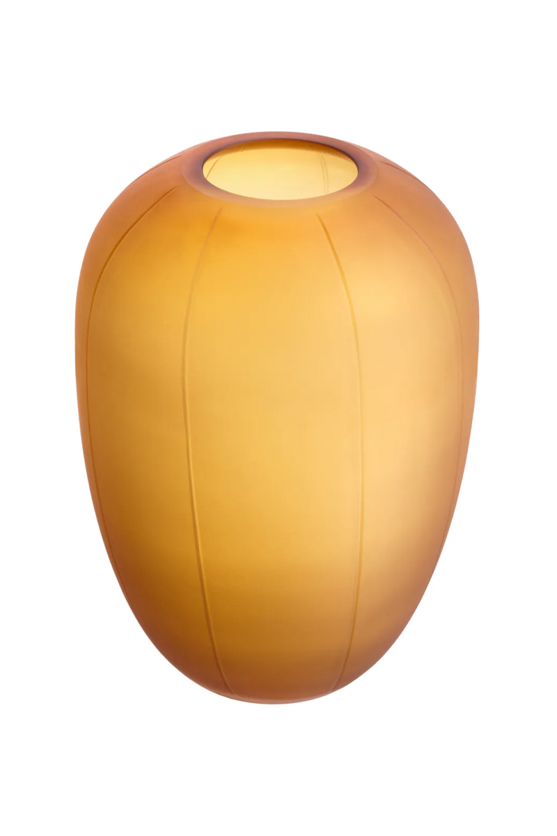 Vase en verre soufflé ambre | Eichholtz Zenna S | Meubleluxe.fr