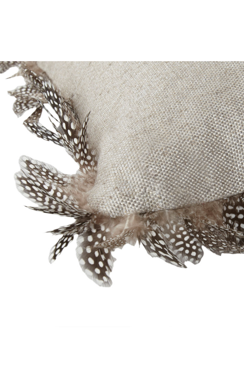 Lin gris avec coussin en plumes tachetées | Andrew Martin Ossington | Meubleluxe.fr