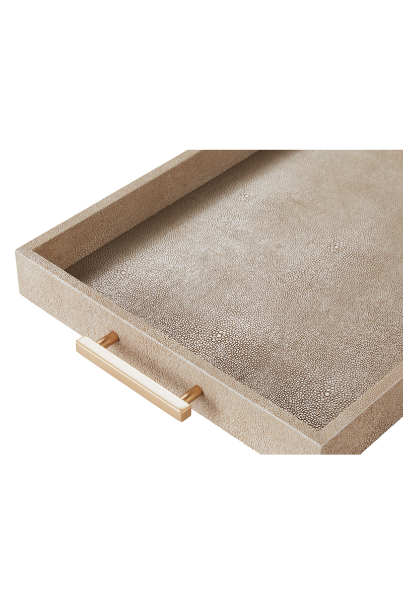 Plateau rectangulaire en bois crème | Andrew Martin Porto | Meubleluxe.fr