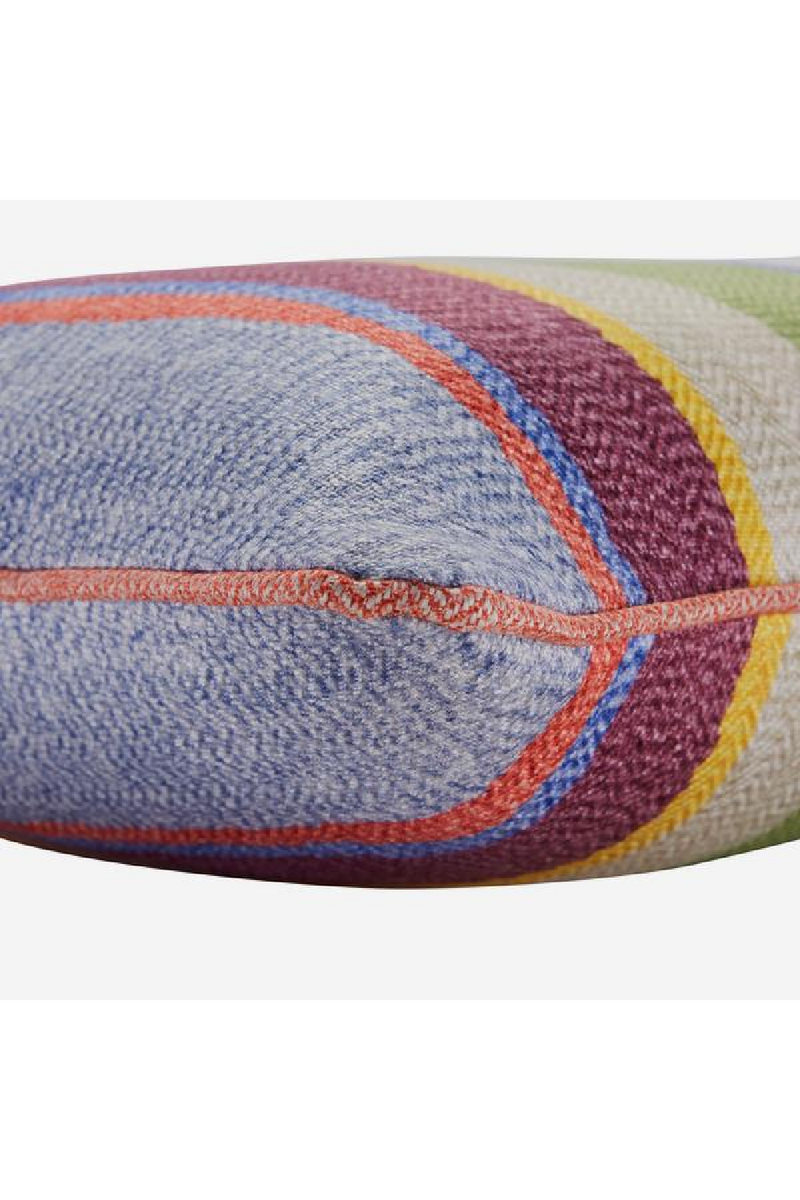 Coussin en lin à rayures multicolore | Andrew Martin Indus | Meubleluxe.fr