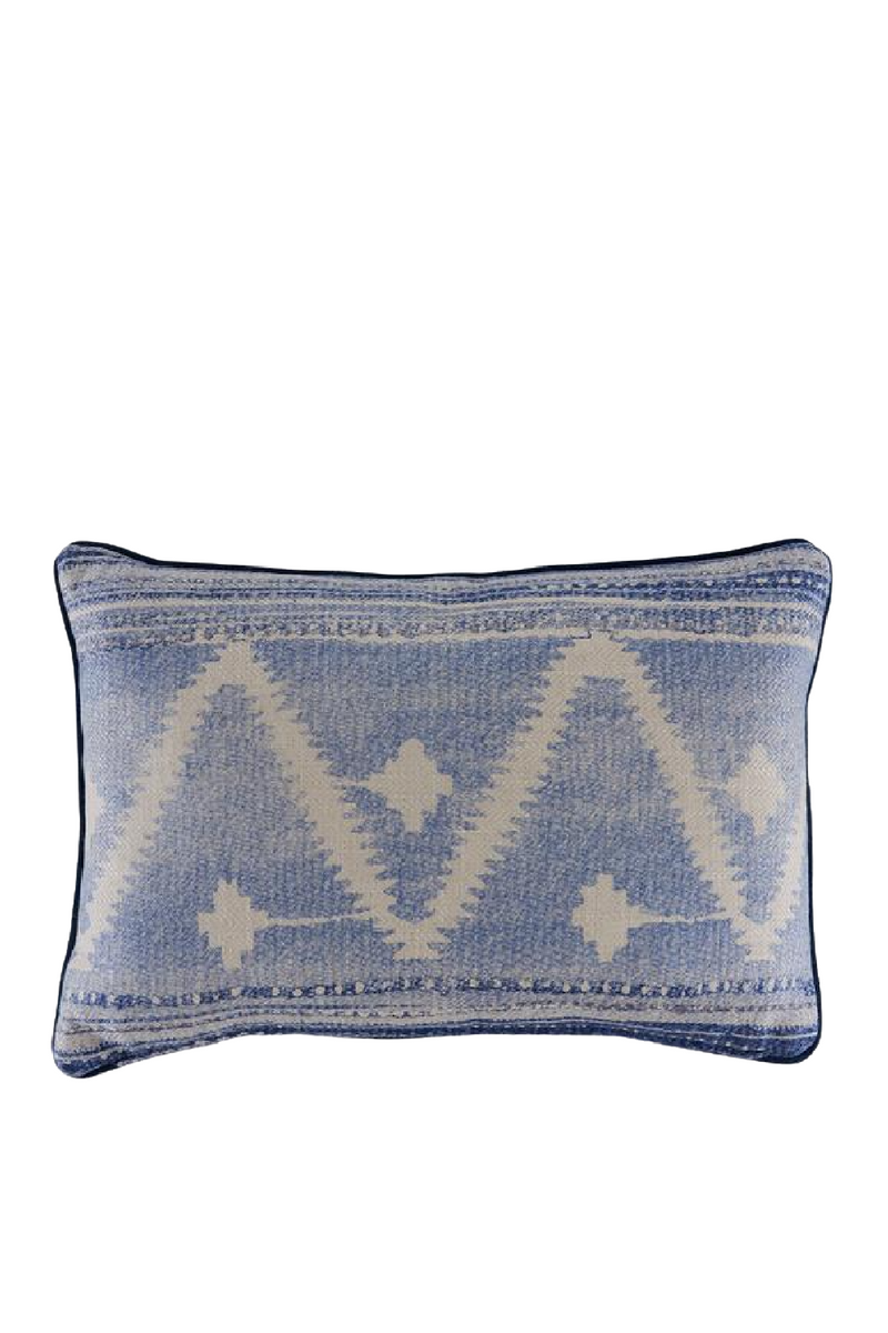 Coussin Zigzag avec passepoil en velours | Andrew Martin Babylon | Meubleluxe.fr