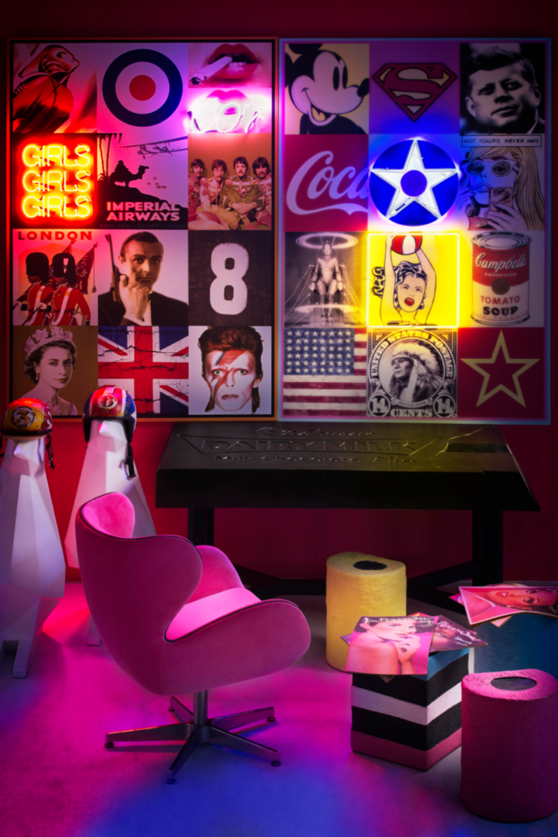 Néon LED Pop Art | Andrew Martin America | Meubleluxe.fr