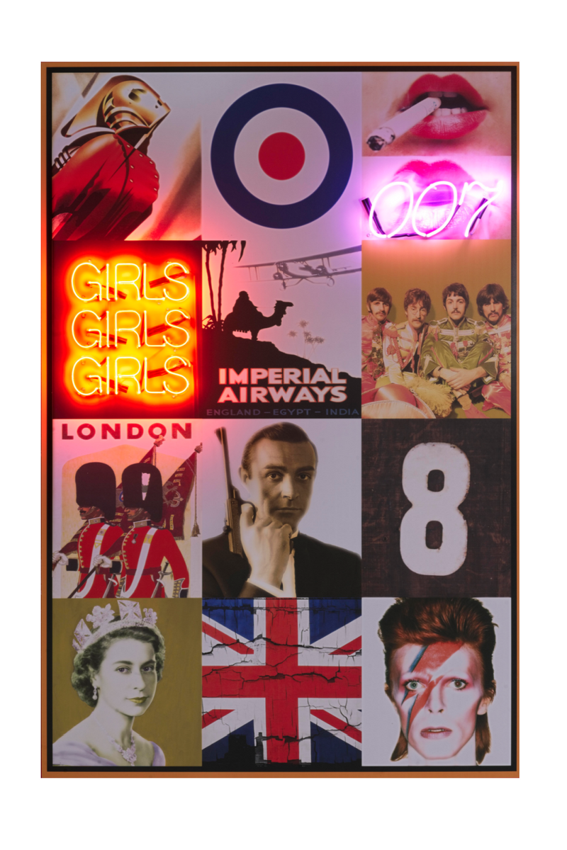 Icônes britanniques Art mural néon | Andrew Martin Britain | Meubleluxe.fr