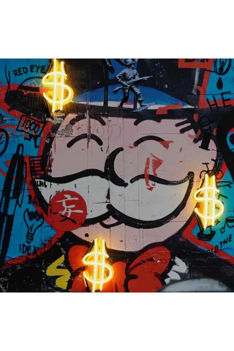 Néon LED Graffiti | Andrew Martin Monopoly | Meubleluxe.fr