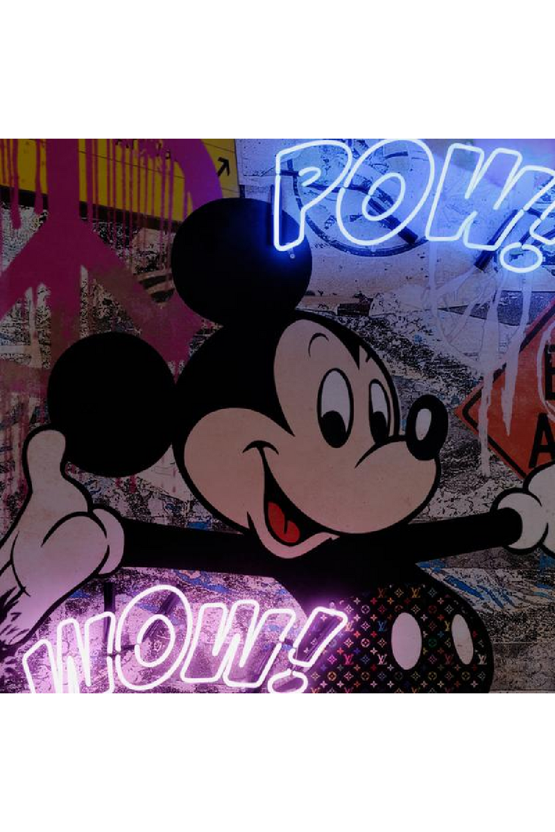 Néon LED Mickey Mouse | Andrew Martin Pow Wow | Meubleluxe.fr