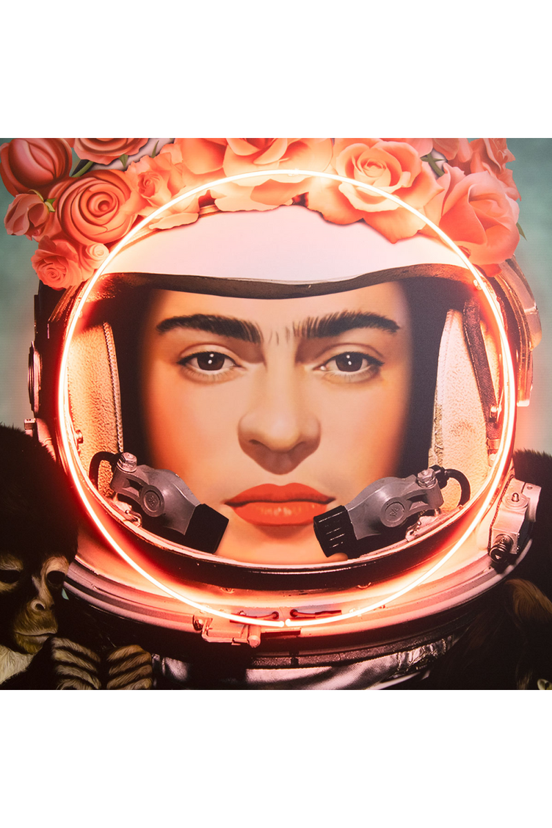 Néon LED rétro Frida | Andrew Martin Space Girl Kahlo | Meubleluxe.fr