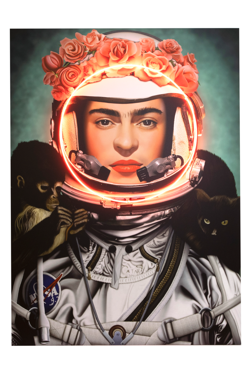 Néon LED rétro Frida | Andrew Martin Space Girl Kahlo | Meubleluxe.fr