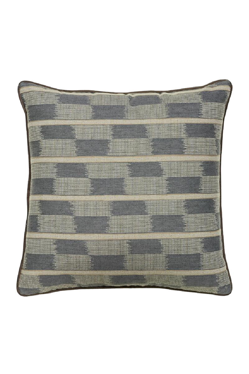 Coussin carré gris | Andrew Martin Positano Sand | Muebleluxe.fr