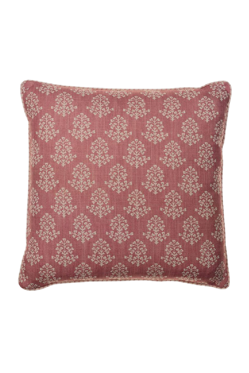 Coussin carré rose | Andrew Martin Sprig | Meubleluxe.fr