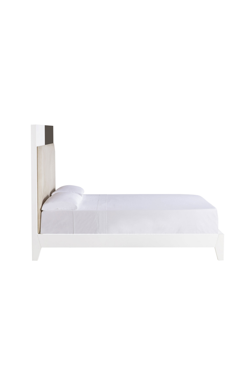 Lit King size laqué blanc | Andrew Martin Mondrian | Meubleluxe.fr
