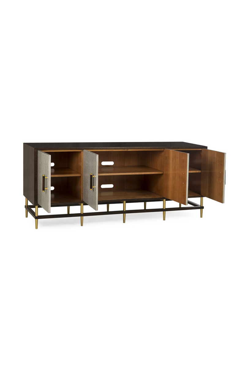 Buffet 4 portes en bois de cerisier | Andrew Martin Reuben | Meubleluxe.fr