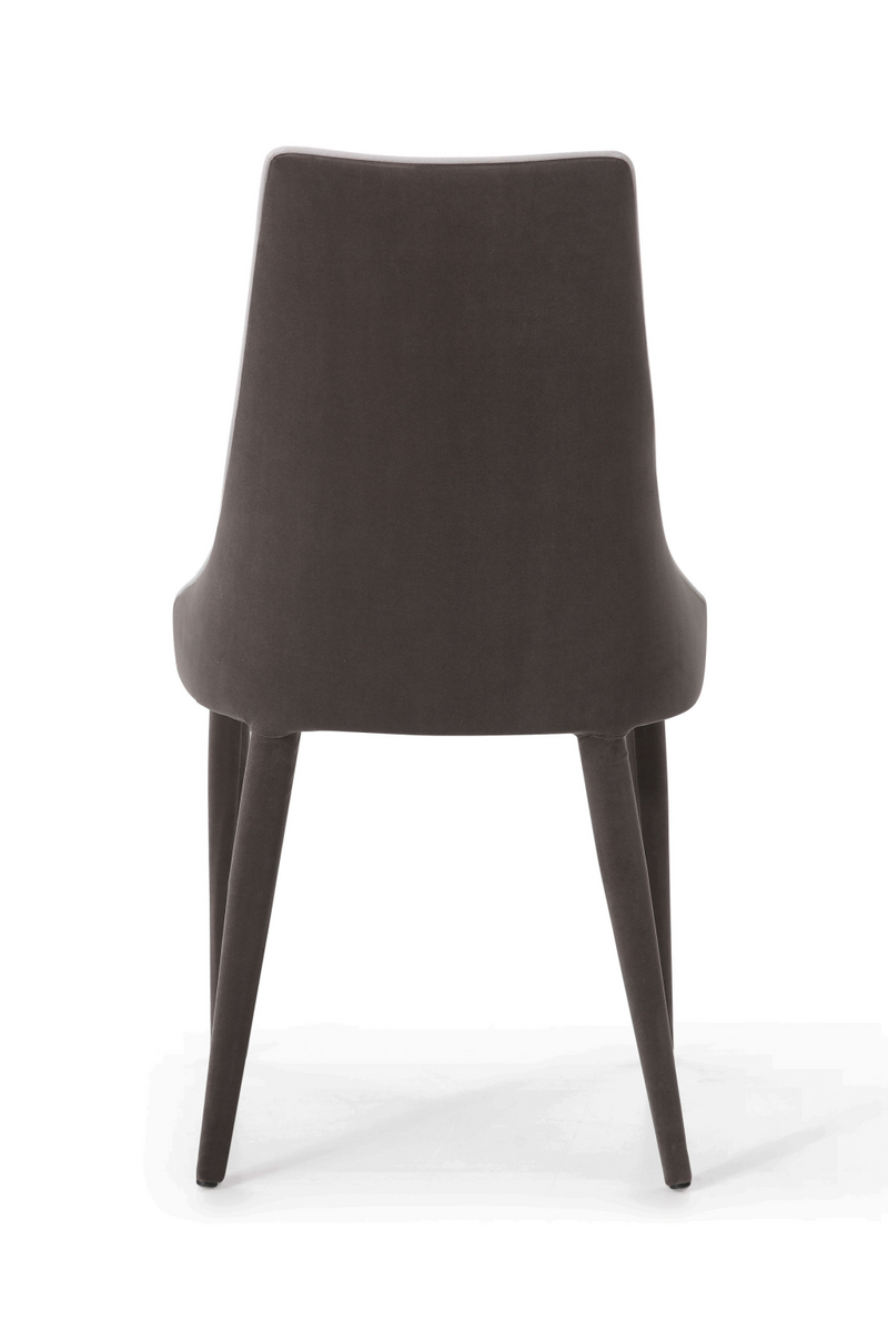 Chaise de salle à manger en velours marron | Andrew Martin Saber | Meubleluxe.fr