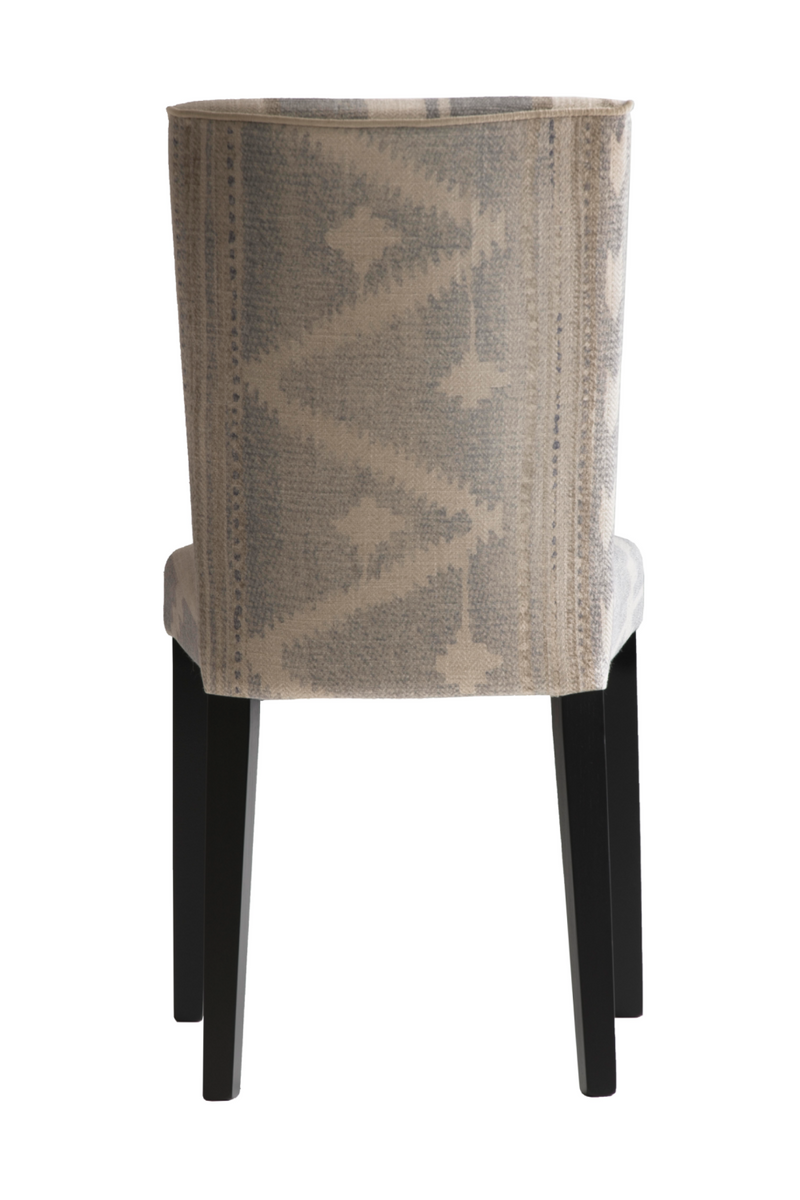 Chaise de salle à manger en tissu taupe | Andrew Martin Addington Indus | Meubleluxe.fr