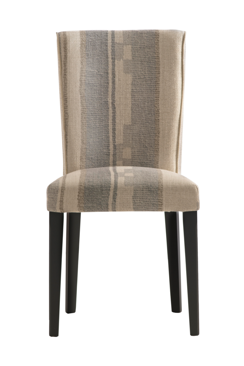 Chaise à manger tapissée en tissu à motifs | Andrew Martin Addington | Meubleluxe.fr