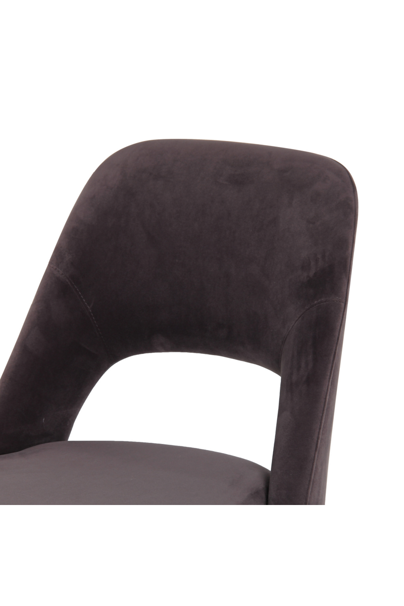 Chaise de salle à manger en velours violet | Andrew Martin Dash | Meubleluxe.fr