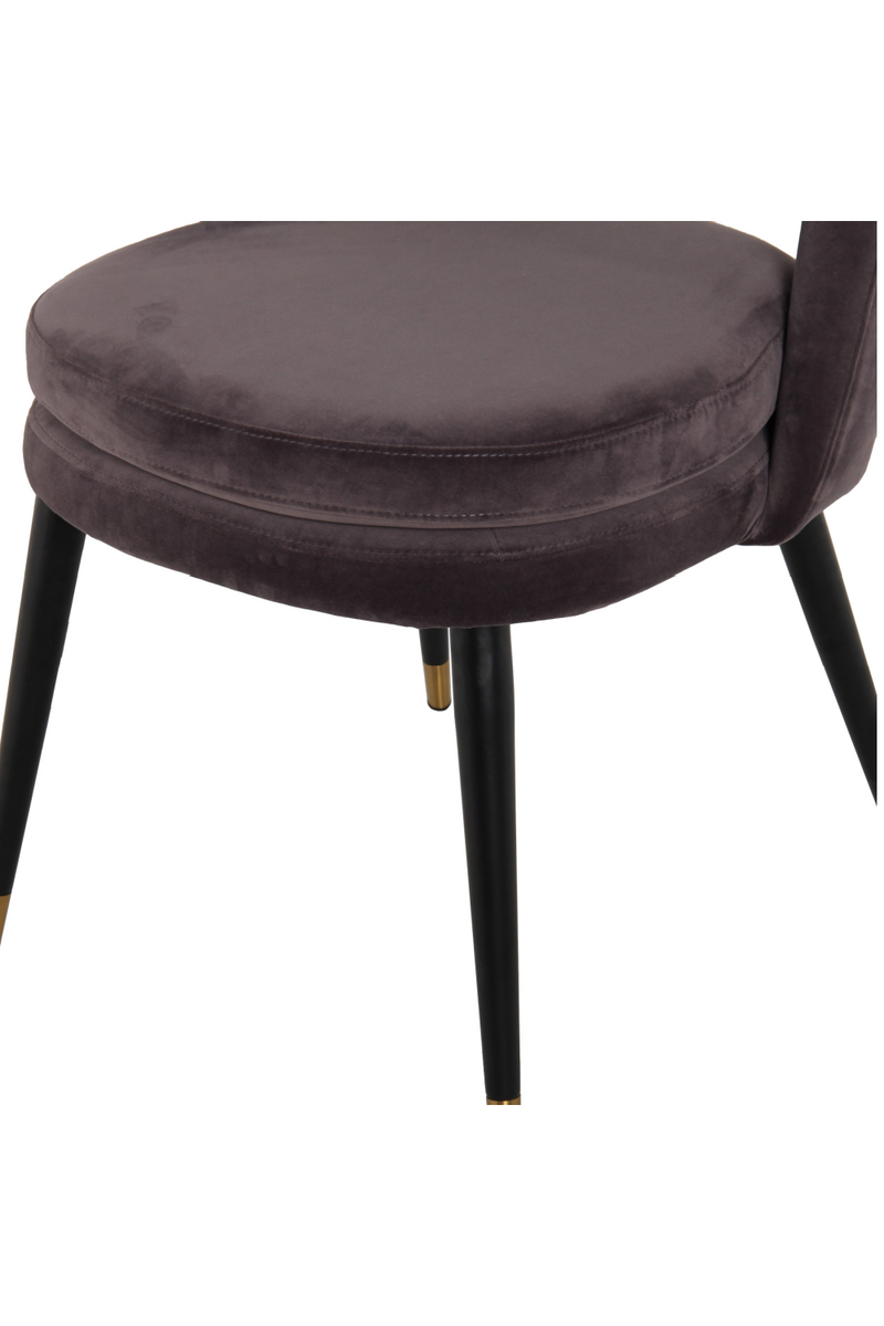 Chaise de salle à manger en velours violet | Andrew Martin Dash | Meubleluxe.fr