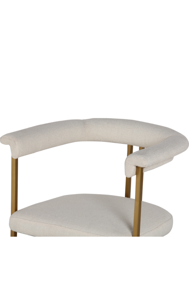 Chaise de salle à manger en laiton doré | Andrew Martin Martha | Meubleluxe.fr
