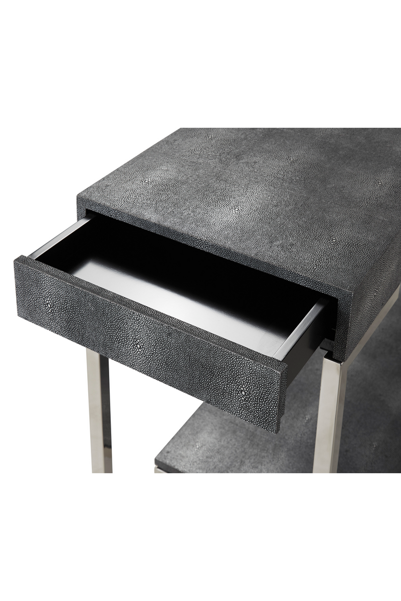 Console en galuchat gris | Andrew Martin Trudy | Meubleluxe.fr