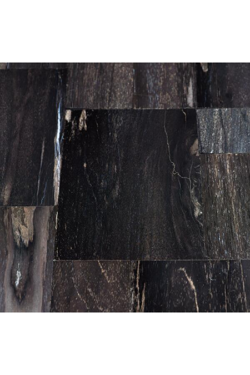 Console en bois pétrifié noir | Andrew Martin Raife | Meubleluxe.fr