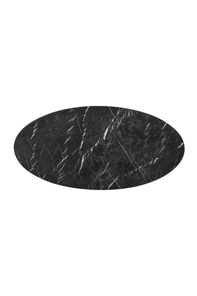 Table basse en marbre noir | Andrew Martin Olivia | Meubleluxe.fr