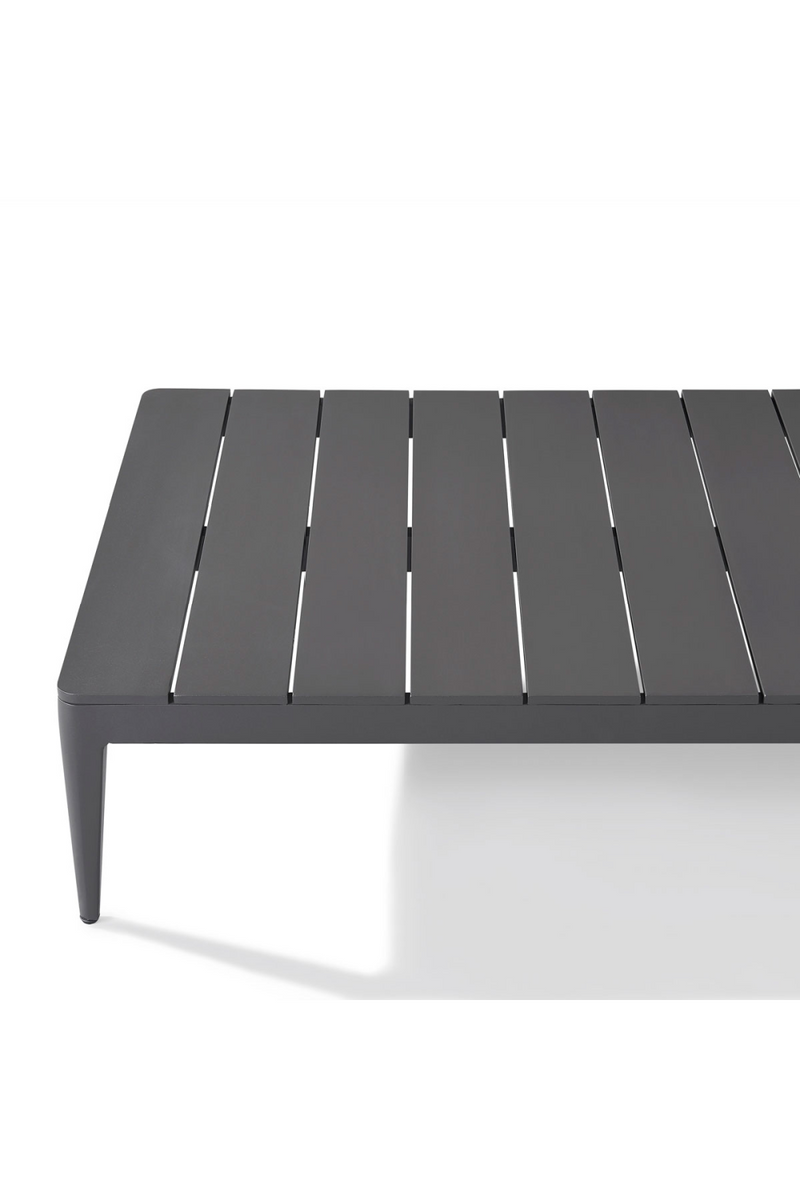 Table basse rectangulaire en graphite gris | Andrew Martin Voyage | Meubleluxe.fr