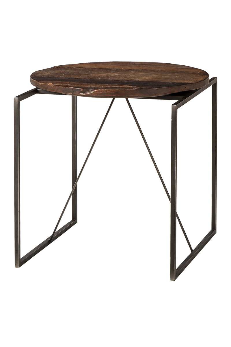 Table d'appoint ovale en bois | Andrew Martin Georgina | Meubleluxe.fr
