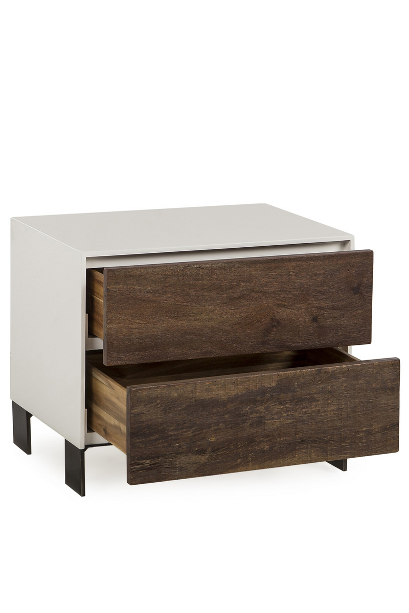 Table de chevet à tiroirs en bois | Andrew Martin Cardosa | Meubleluxe.fr