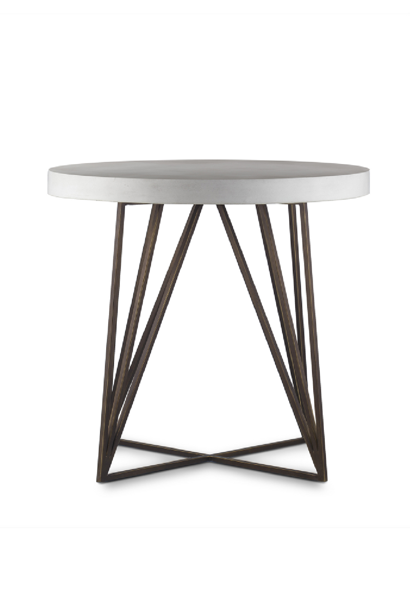 Table d'appoint ronde en béton | Andrew Martin Emerson | Meubleluxe.fr