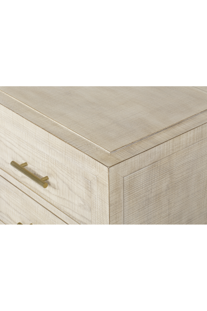 Table de chevet en frêne massif à 2 tiroirs | Andrew Martin Raffles | Meubleluxe.fr
