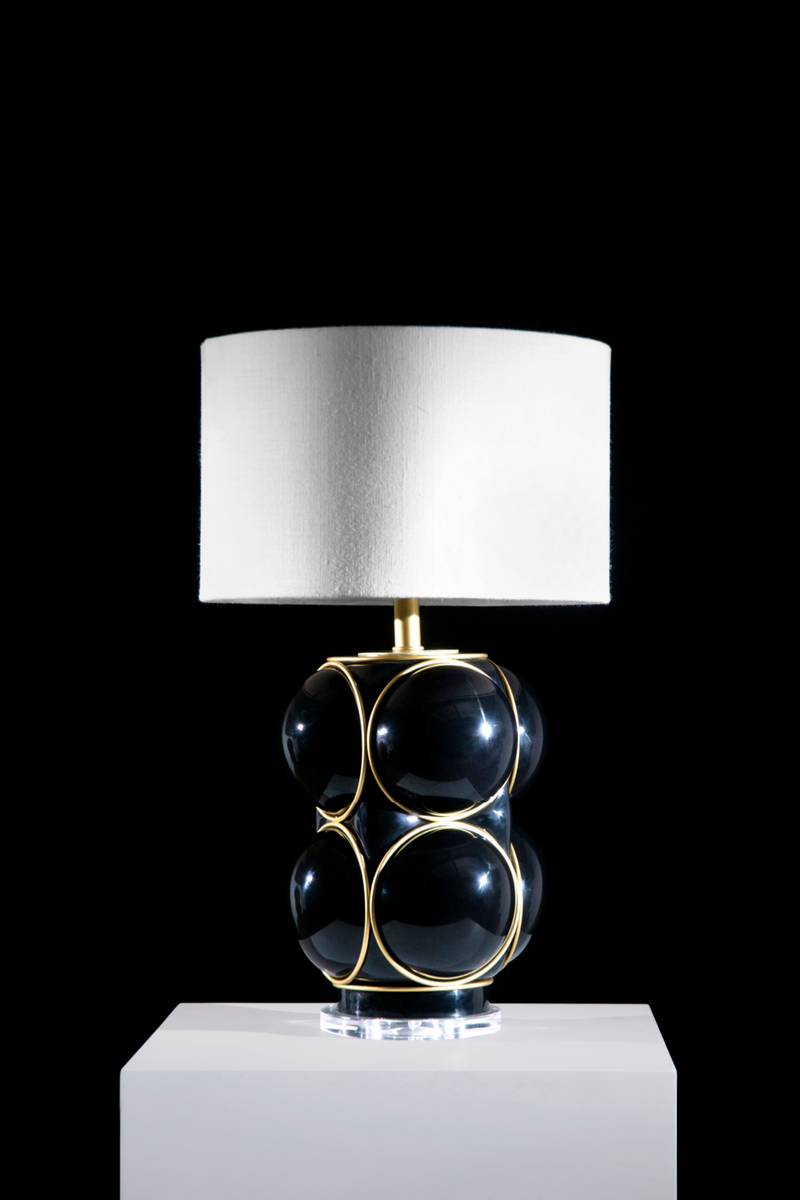 Lampe de table avec cadre en fer | Andrew Martin Bubble | Meubleluxe.fr