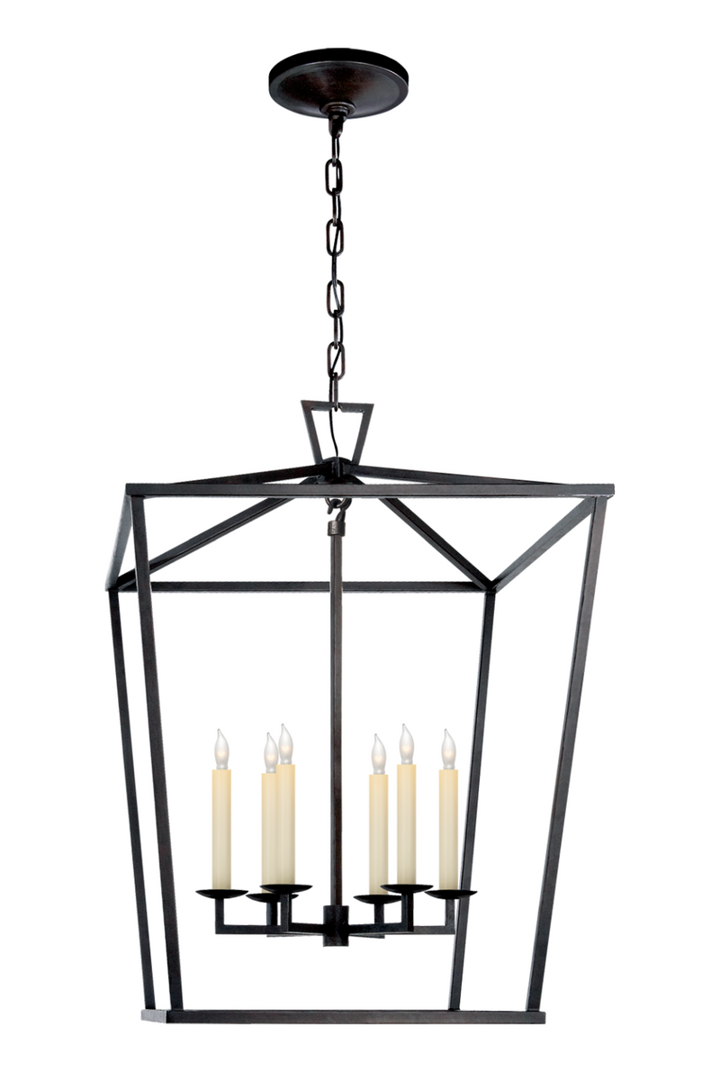 Suspension lanterne en bronze | Andrew Martin Darlana L | Muebleluxe.fr