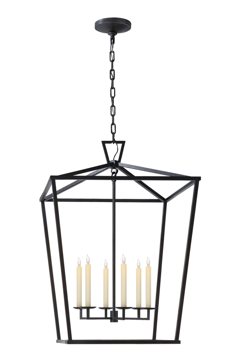 Suspension lanterne en bronze | Andrew Martin Darlana XL | Muebleluxe.fr