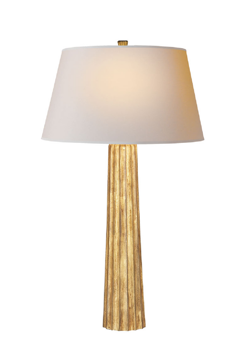  Lampe de table en métal doré | Andrew Martin Fluted Spire | Meubleluxe.fr
