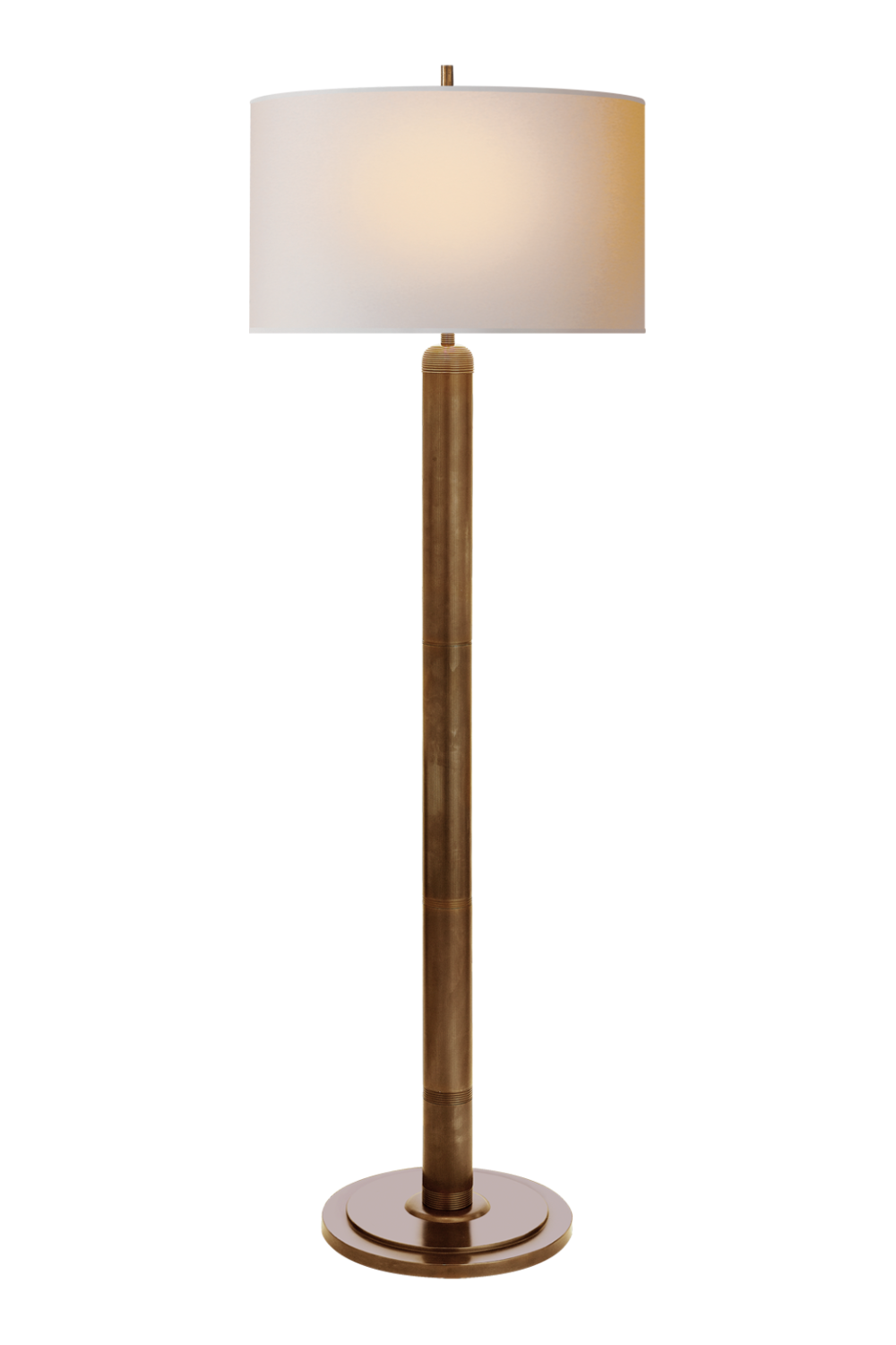 Aged brass floor lamp | Andrew Martin Longacre | Luxury Furniture