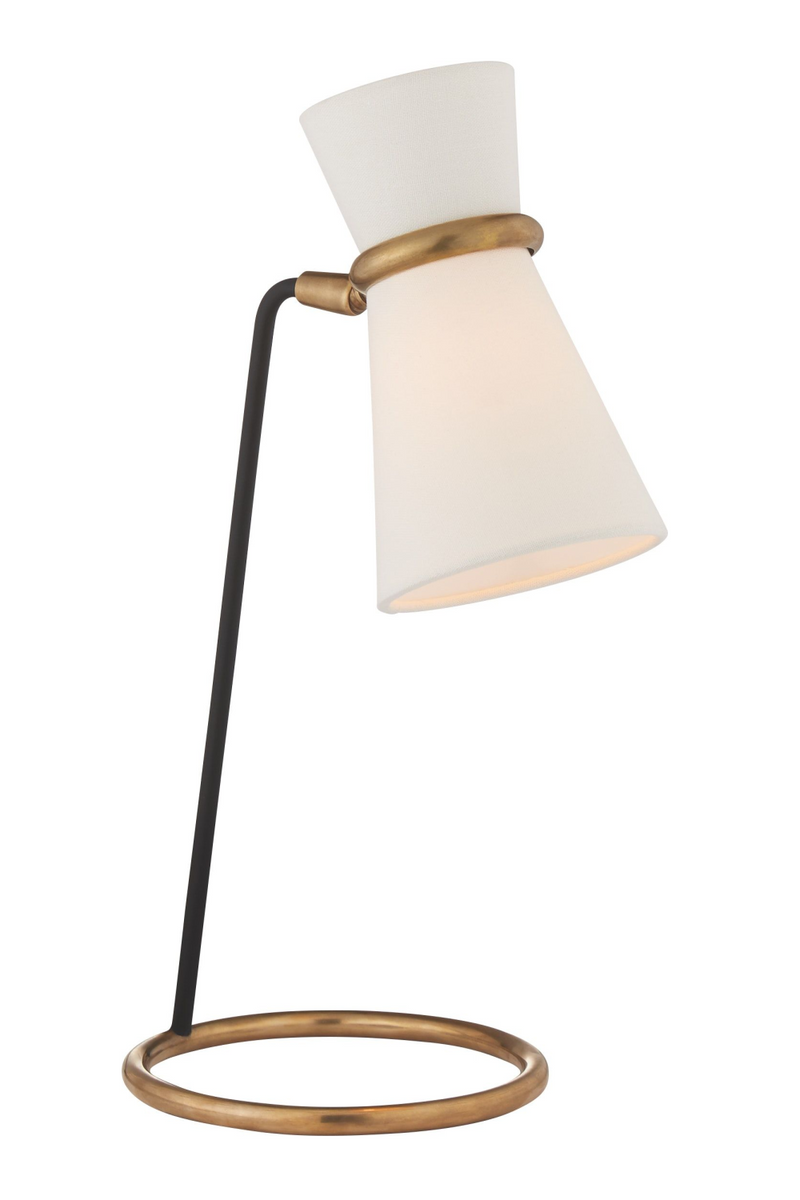 Lampe de table noire et en laiton doré | Andrew Martin Clarkson | Muebleluxe.fr