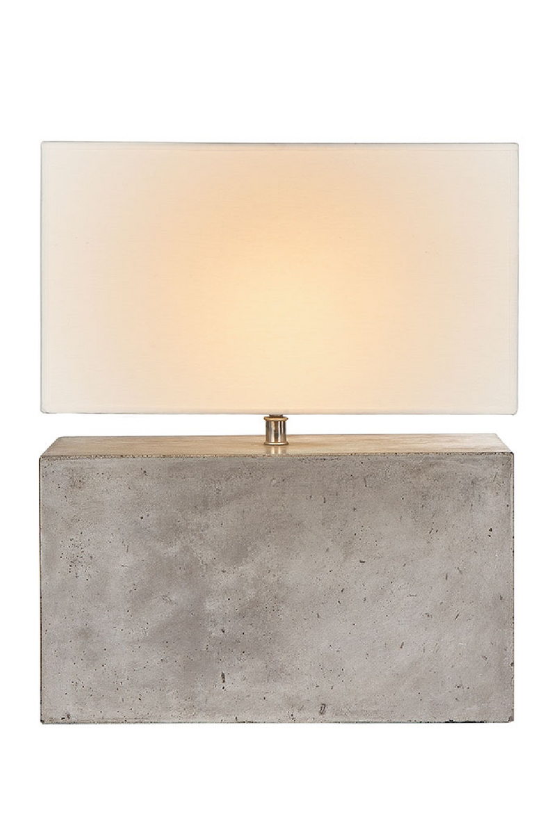 Lampe de table bloc de ciment | Andrew Martin Cooper | Meubleluxe.fr